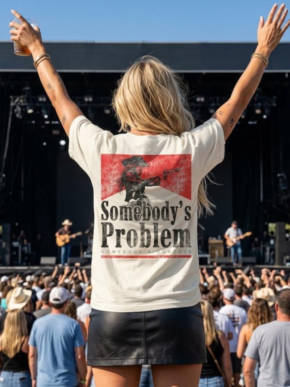 Somebody's Problem 90s Country Tee T-Shirt